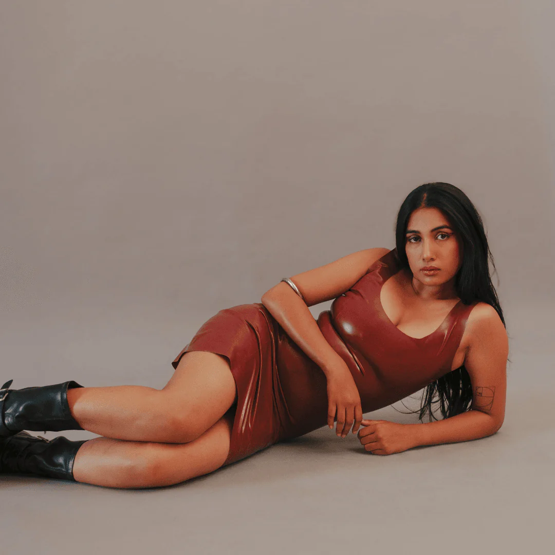 Latex Mini Dress - Image 3