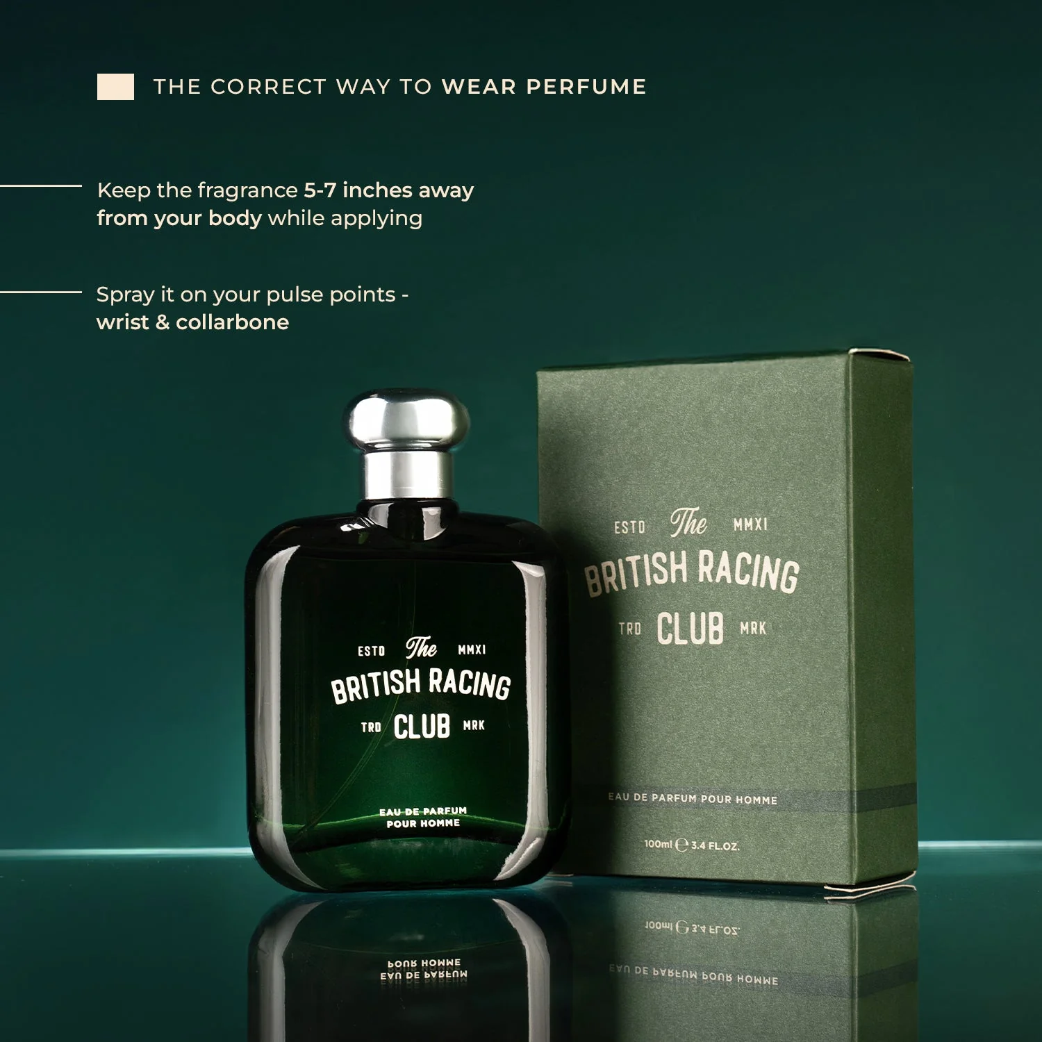 Laurelle London The British Racing Club Green Perfume For Men 100ml -SALE - Image 5