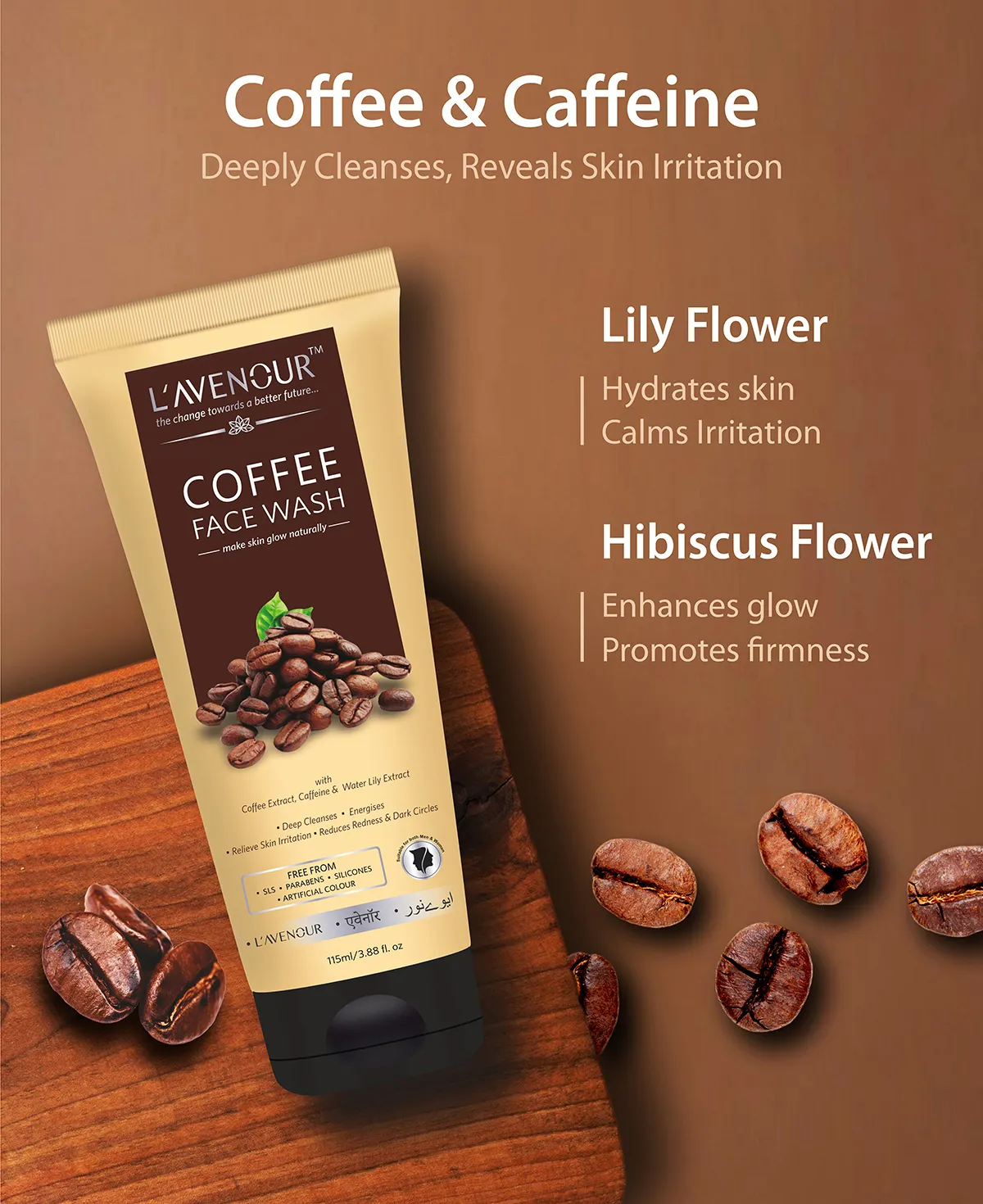 L'avenour Coffee Face Wash - 115 ml - Image 2