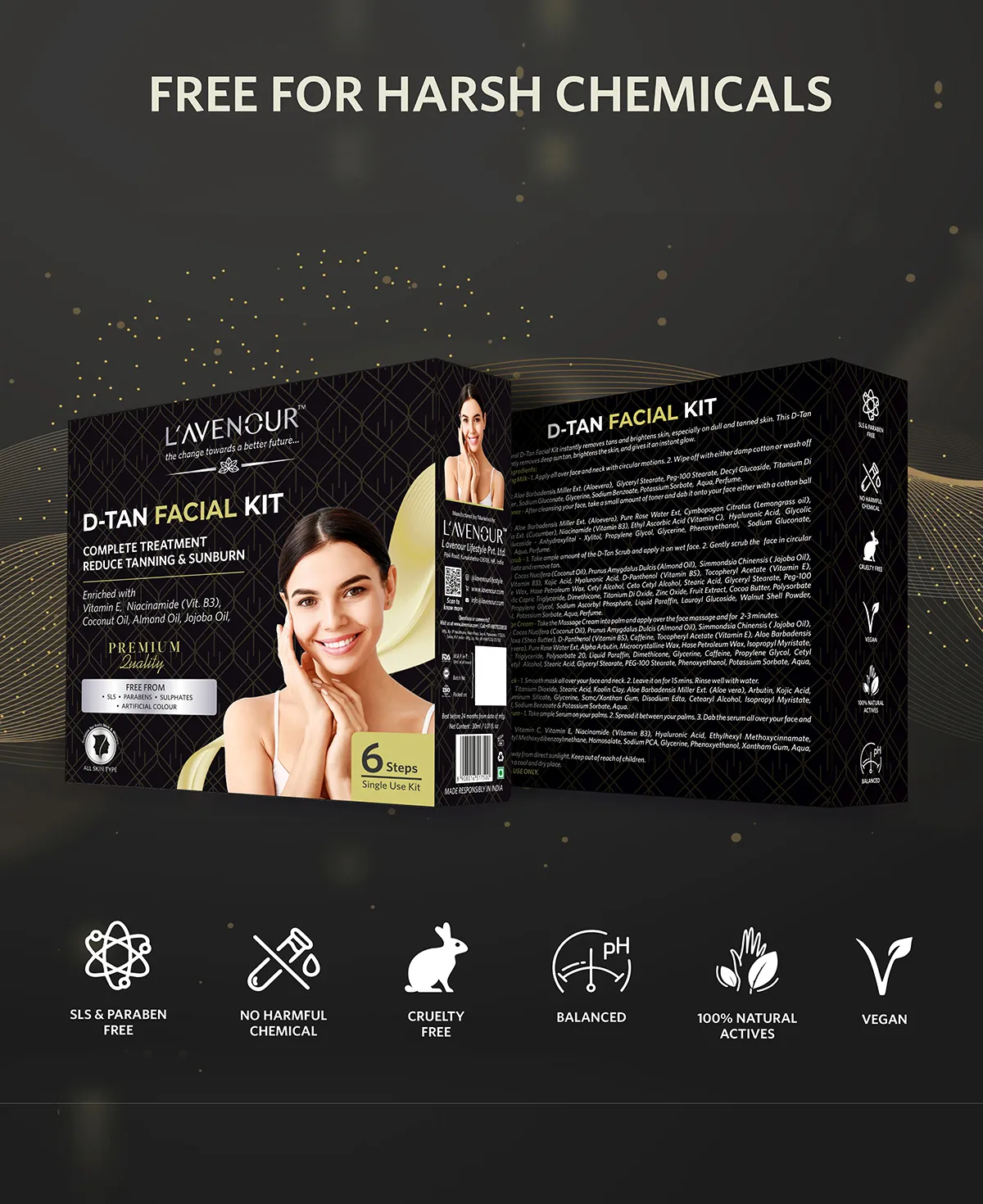 L'avenour D-Tan Facial Kit - 30ml - Image 5