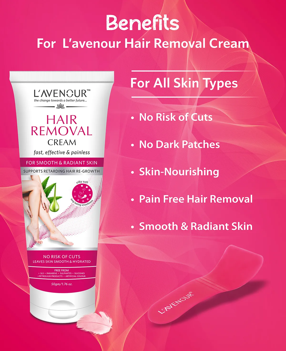 L'avenour Hair Removal Cream - 50 gm - Image 3