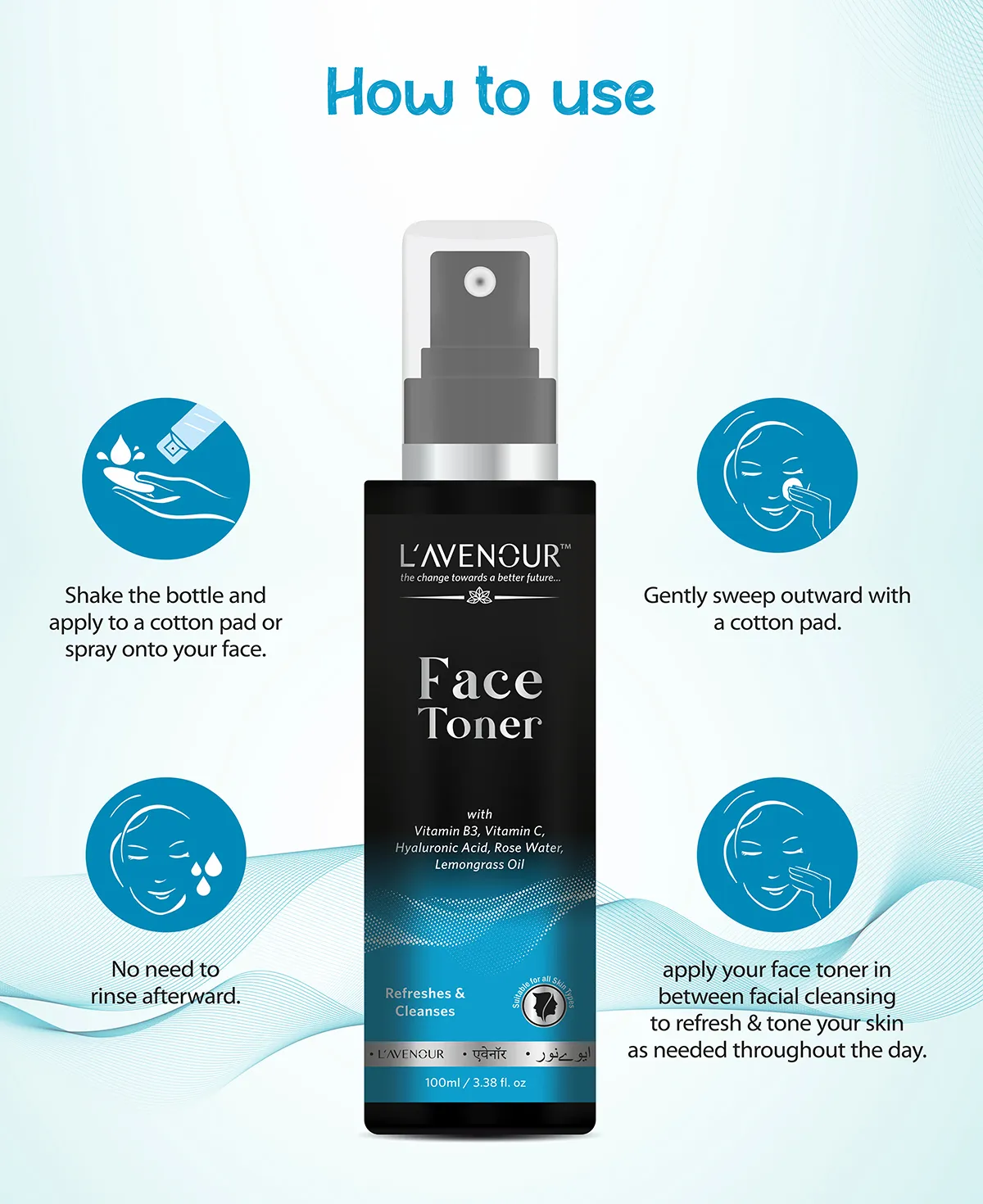 L'avenour Vitamin C Face Toner - 100 ml - Image 6
