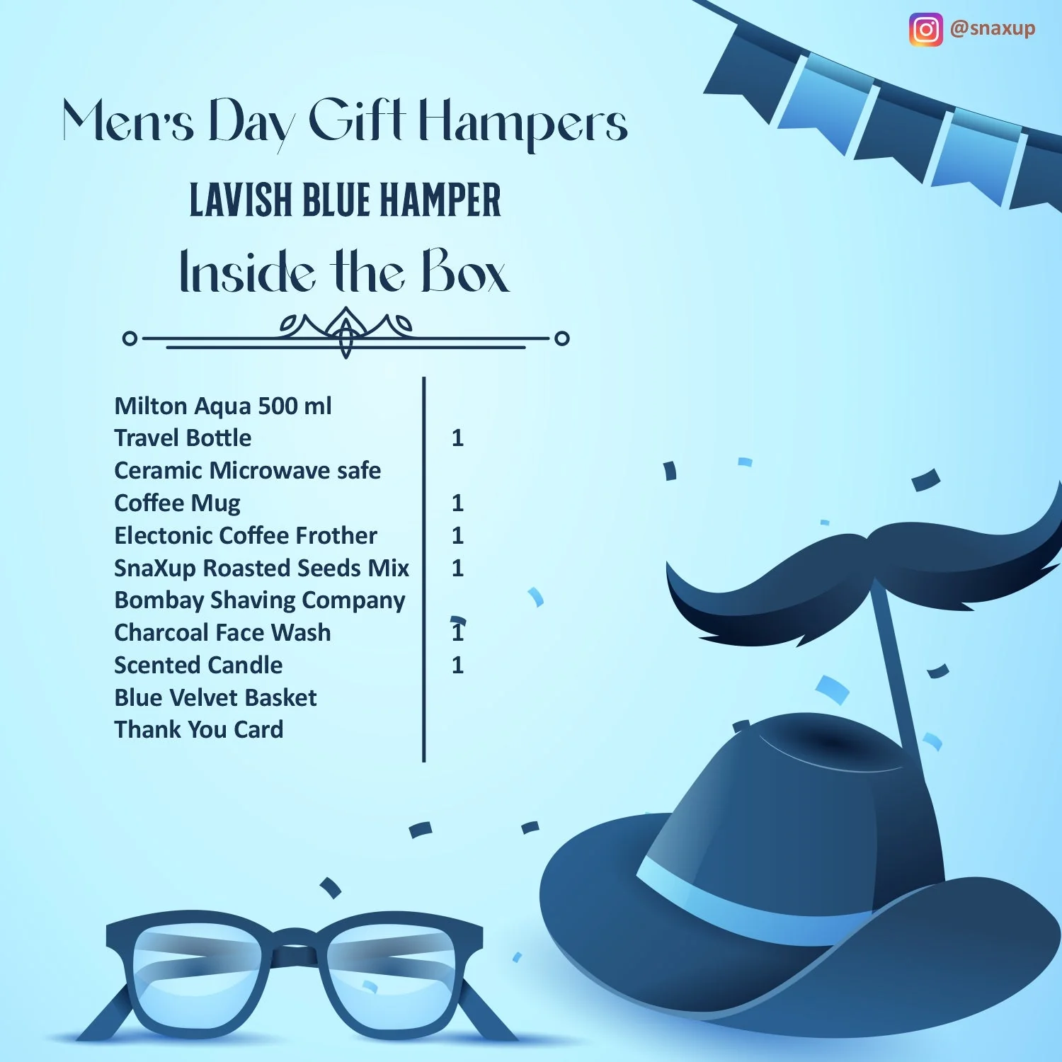Lavish Blue Hamper - Image 3