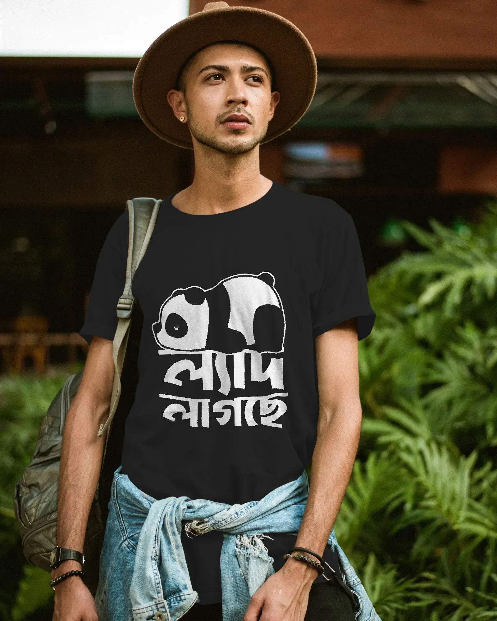 Laydh Lagche – Bengali Lazy Mood Tee - Image 4