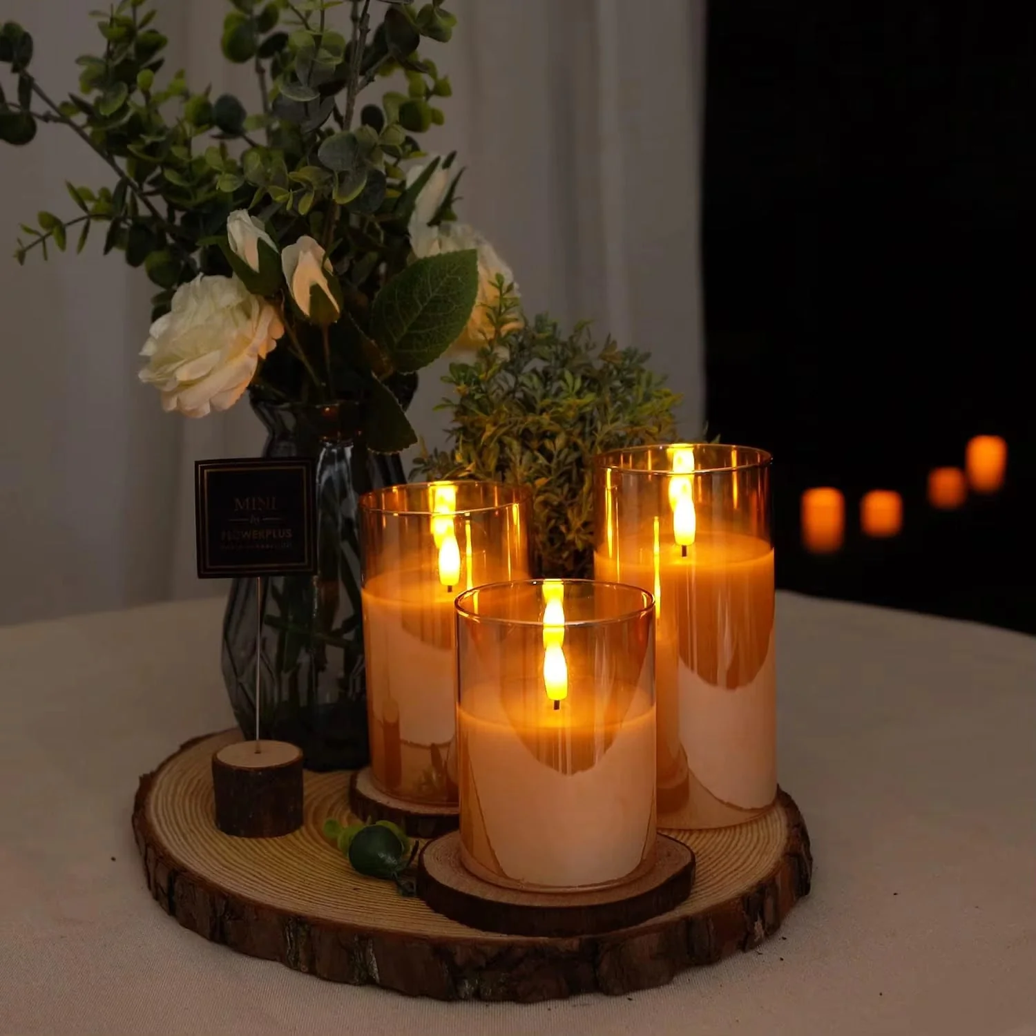 LED Flameless Candles With Remote Control Flickering Candles For Outdoor And Indoor Home Decor, Parties Pack of 3 - Image 6