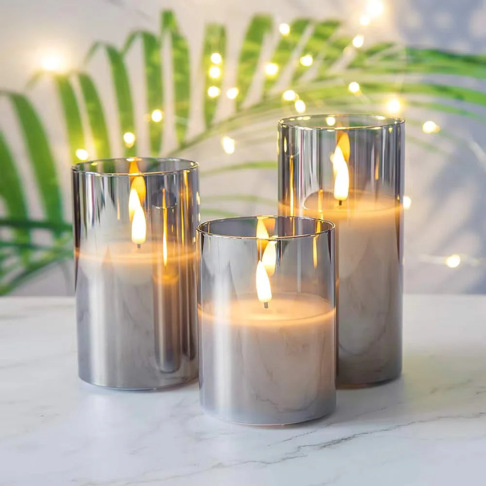LED Flameless Candles With Remote Control Flickering Candles For Outdoor And Indoor Home Decor, Parties Pack of 3 - Image 7