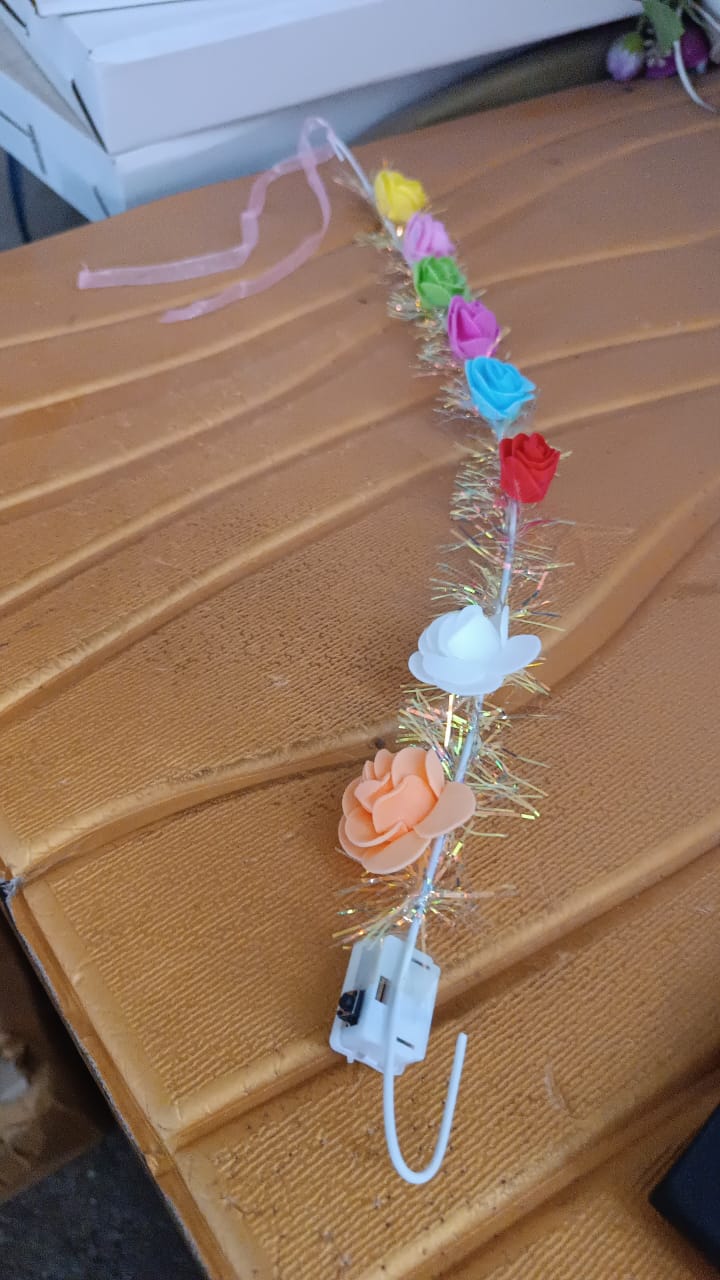 LED Flower Crown Headband – Multicolor Light-Up (1 Pc) - Image 8