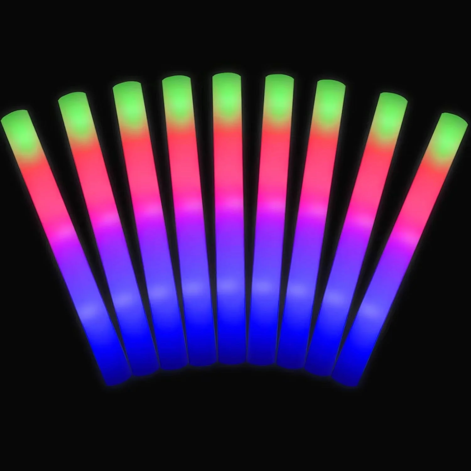 LED Foam Glow Sticks For Party Supplies ,Nightclub Concerts Pack Of 5 - Image 6