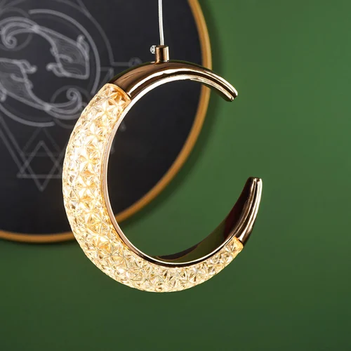 LED Moon Pendant Light Dimmable Ceiling Lamp - Image 2