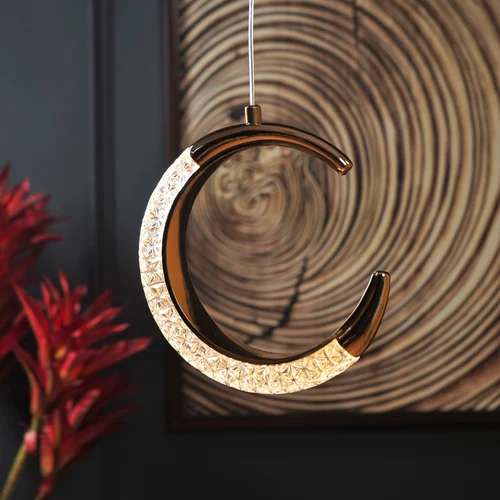 LED Moon Pendant Light Dimmable Ceiling Lamp - Image 4