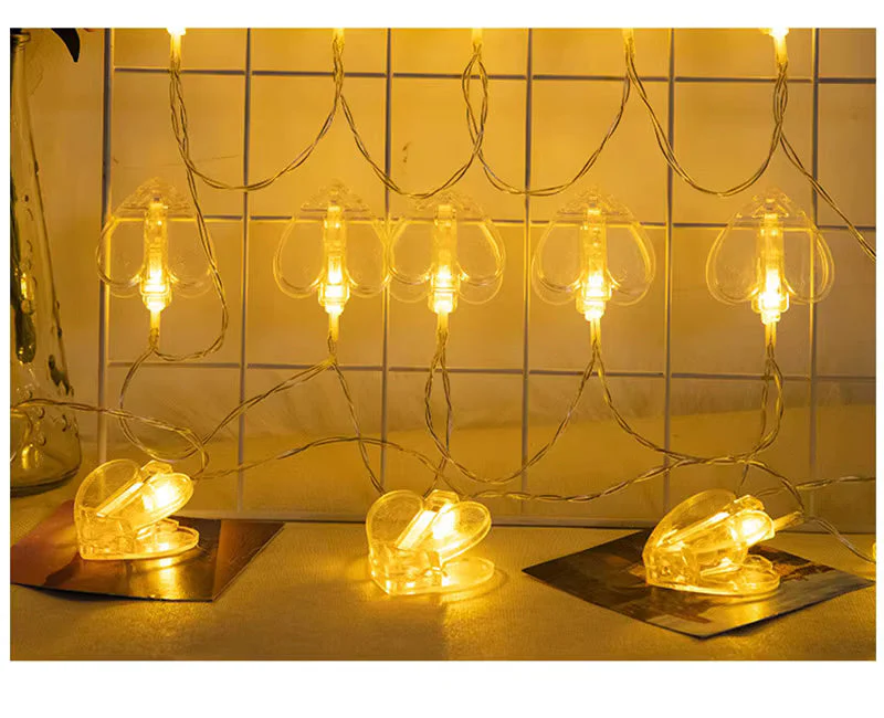 LED Photo Clip String Lights USB Fairy Lights With Clothespins For Bedroom Decor, Wedding Valentine 3m - Image 5