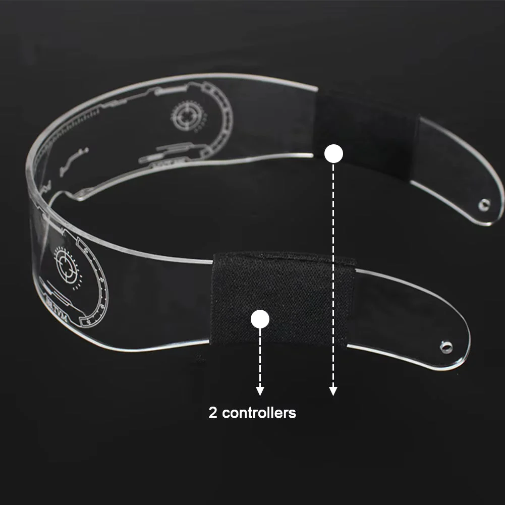 LED Wireless Luminous Party Glasses Neon Flashing Eyewear For Night Bar Party 1pc - Image 2