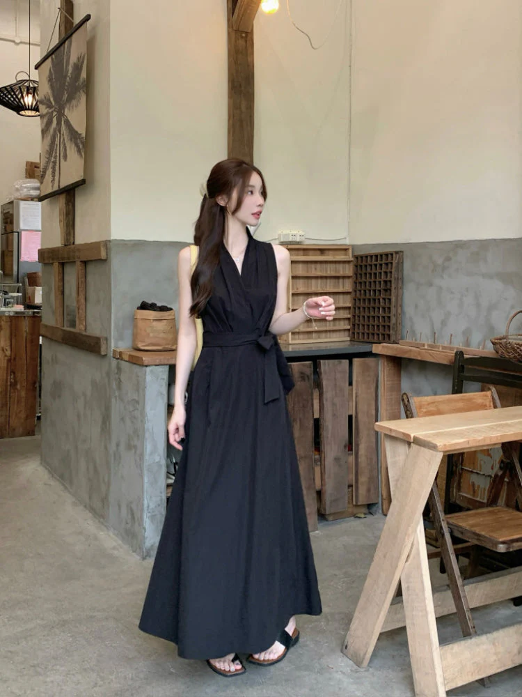 Leia Cotton Tie Dress - Image 3