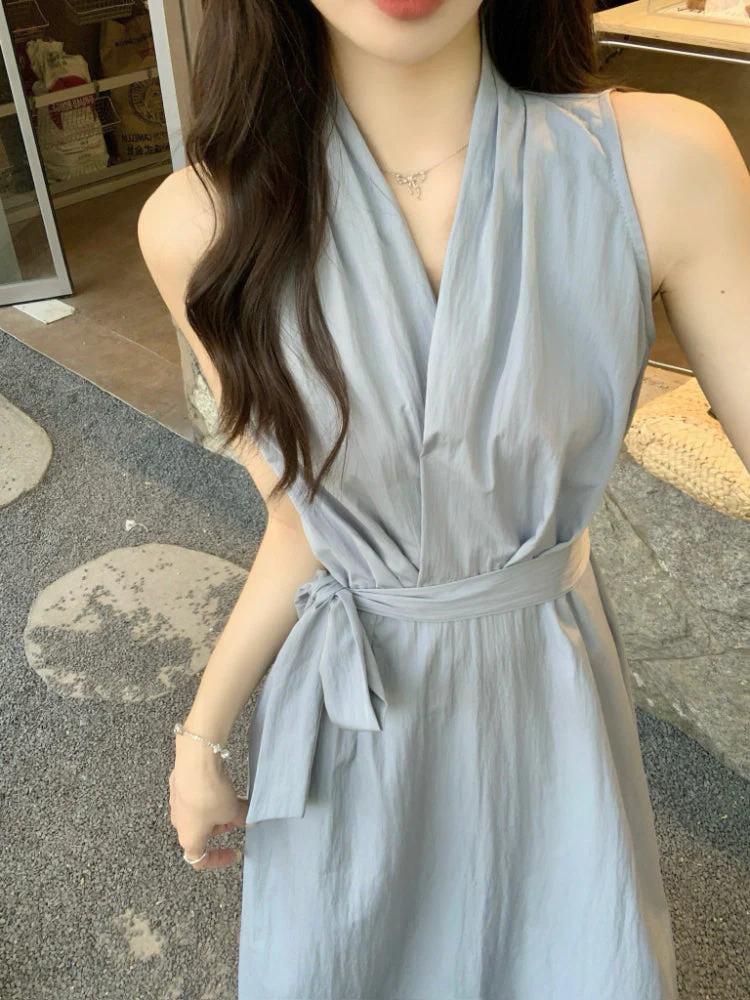 Leia Cotton Tie Dress - Image 6