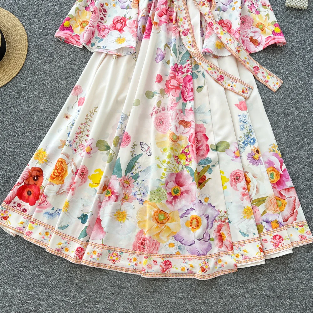 Leilani Floral Maxi Wrap Dress - Image 4