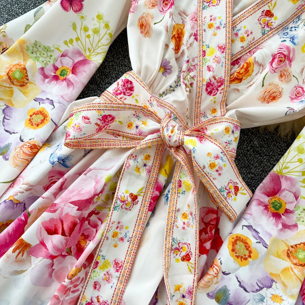 Leilani Floral Maxi Wrap Dress - Image 5