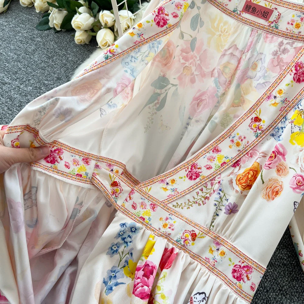 Leilani Floral Maxi Wrap Dress - Image 8