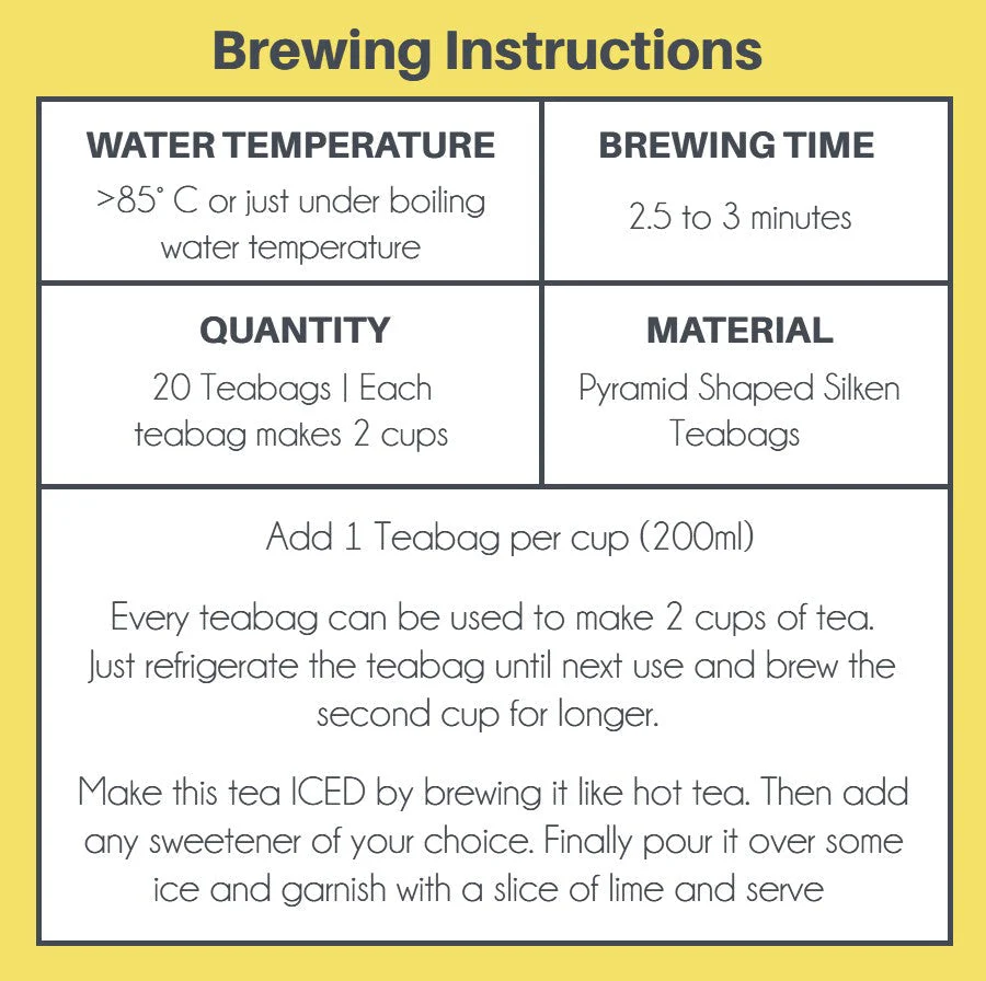 Lemon Aid - 20 Pyramid Tea Bags - Image 3