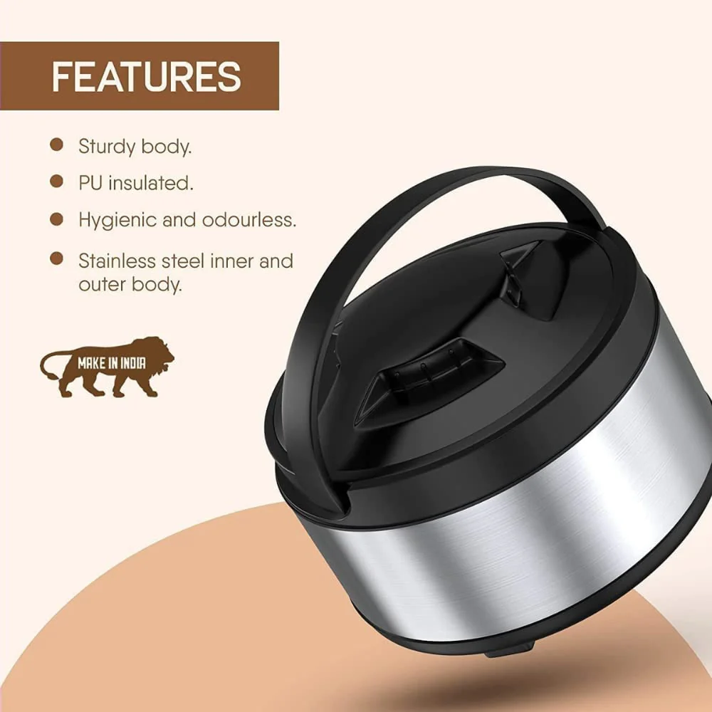 Leo Stainless Steel Roti Casserole – Hot & Fresh - Image 5