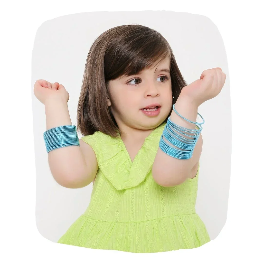 Light Blue Metal Bangles Set (36 Pcs) – Classic & Versatile - Image 12
