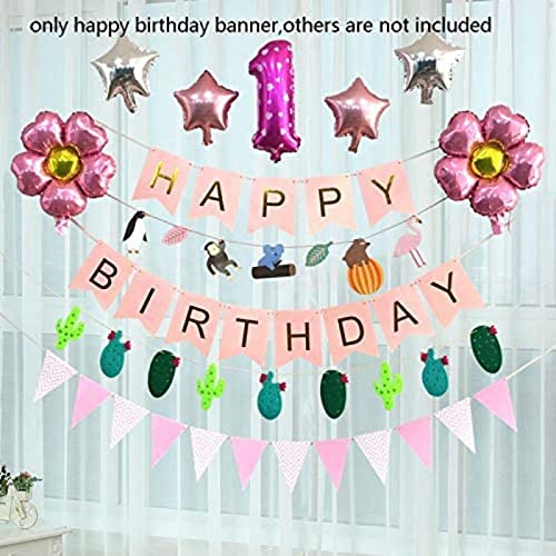 Light Pink And Gold Happy Birthday Banner (3 Meters) - Image 5