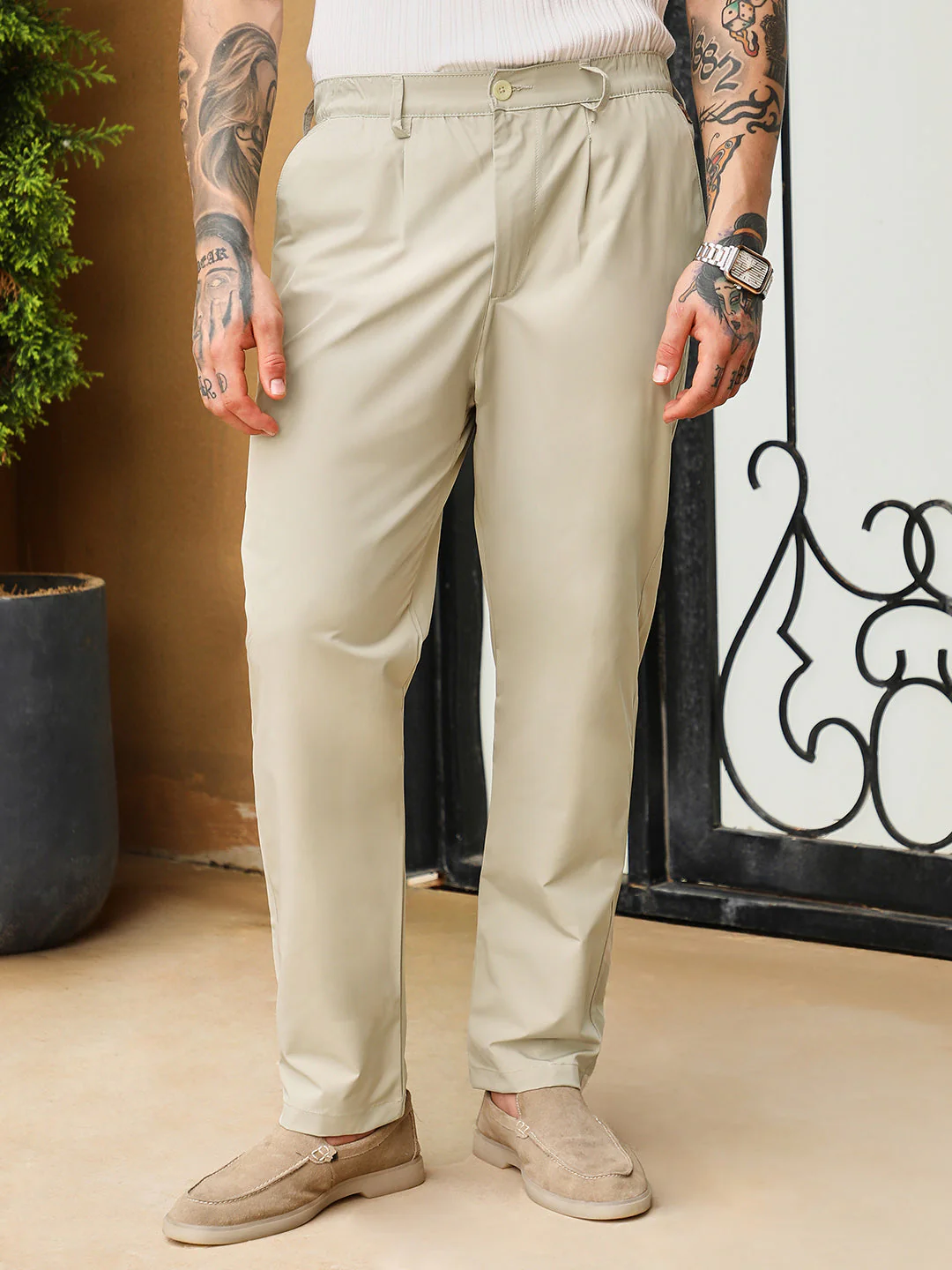 Lightweight - Pleated Parachute Trousers - Image 2
