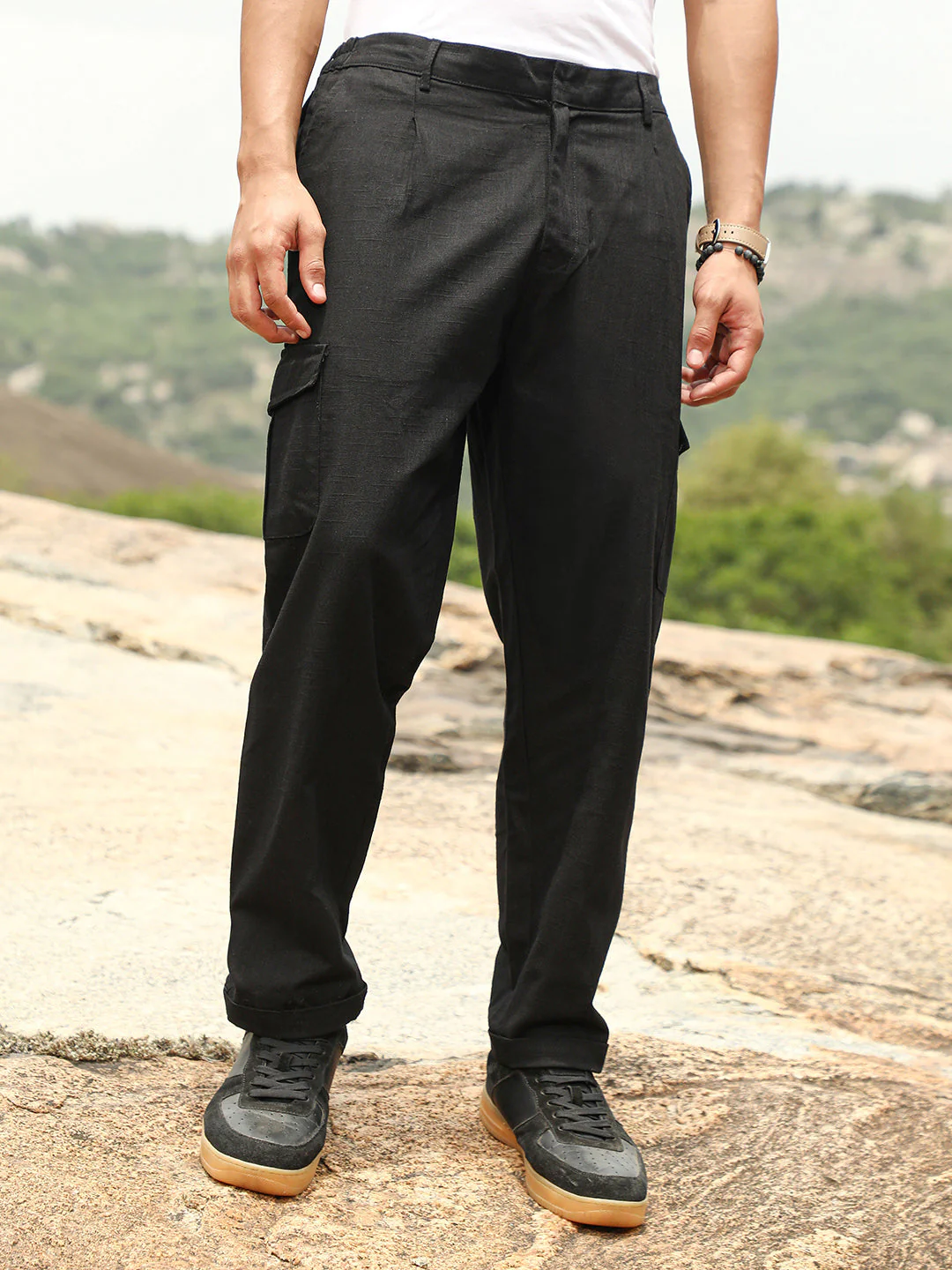 Lightweight - Pleated Utility-Tapered Trousers - Image 2