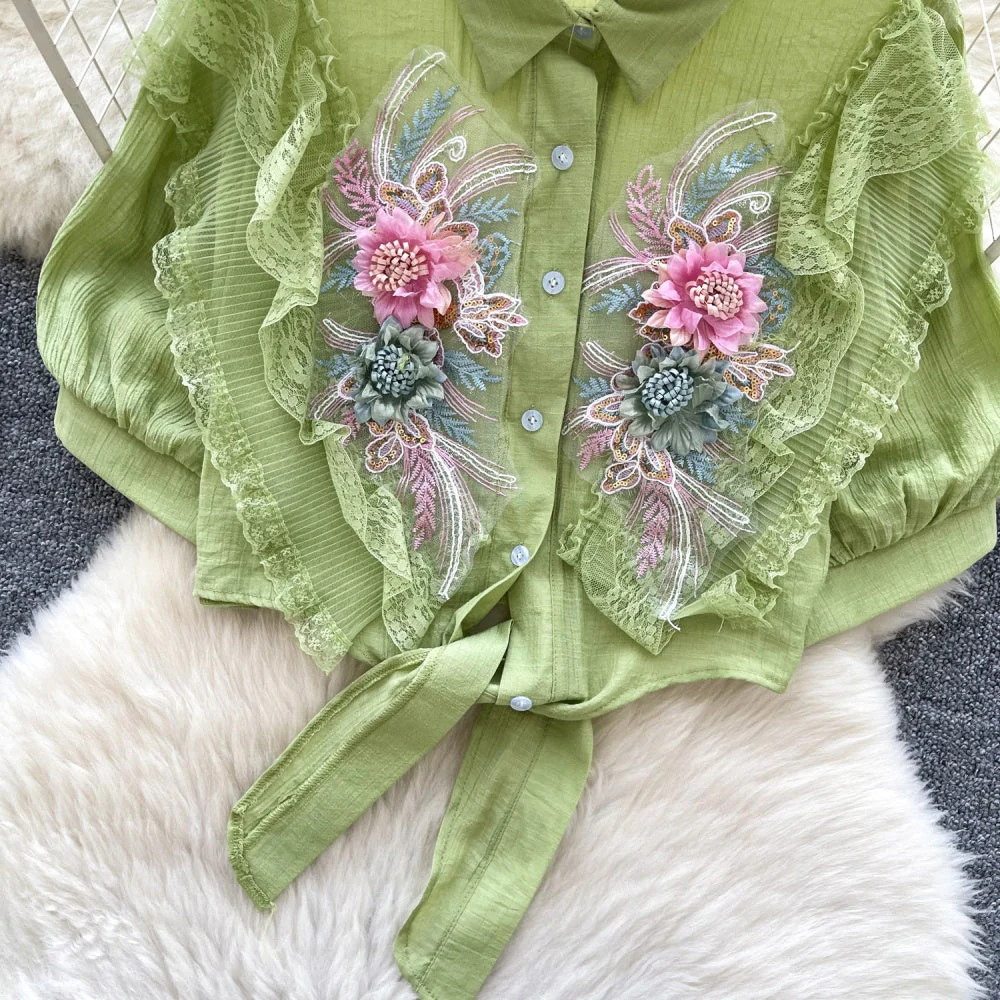 Lilian Embroidered Blouse - Image 12