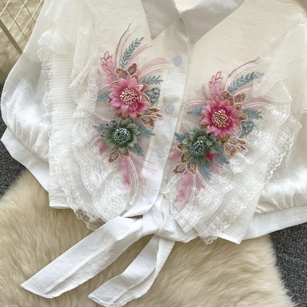 Lilian Embroidered Blouse - Image 7