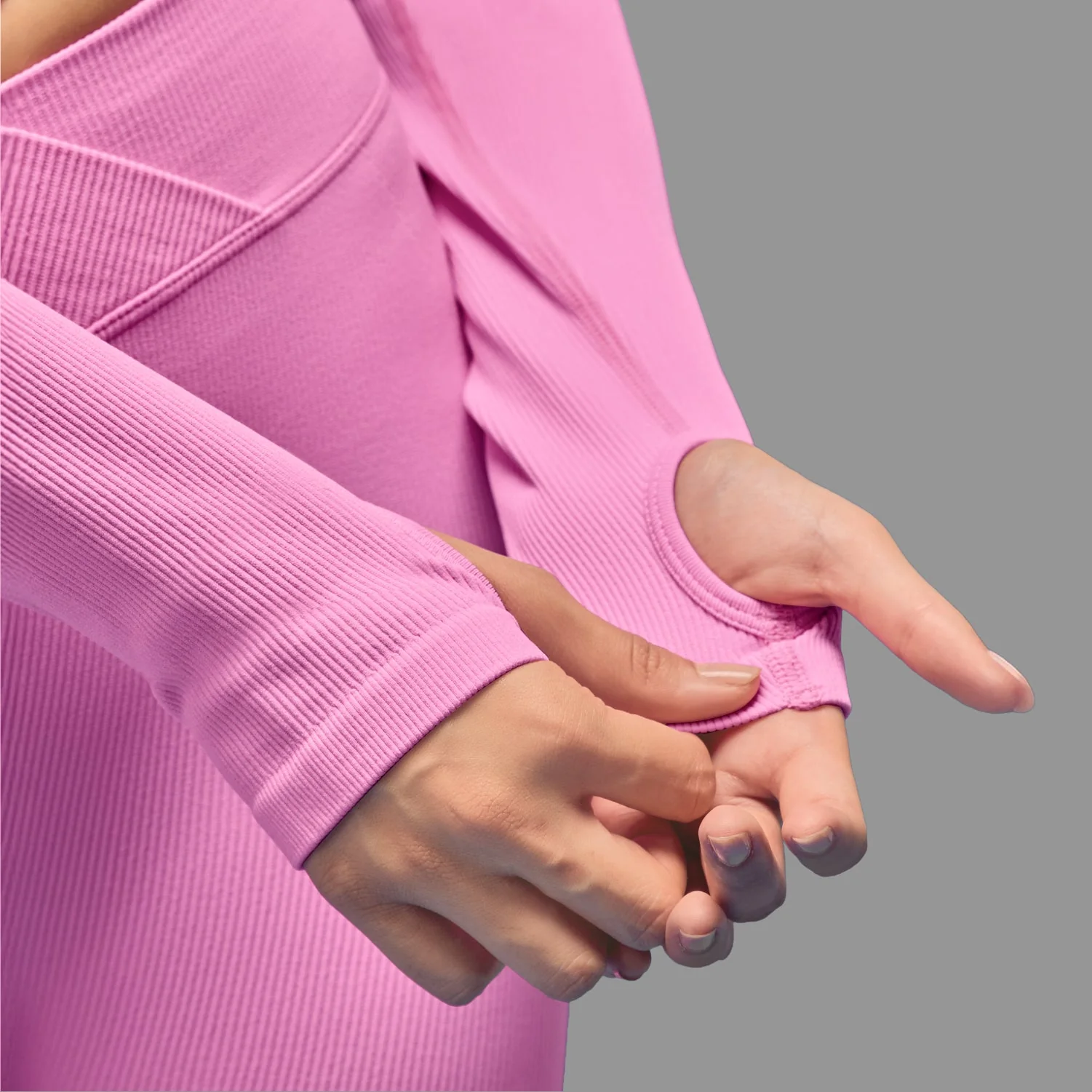 Limitless Snatched full sleeves Crop top - Pink - Image 5