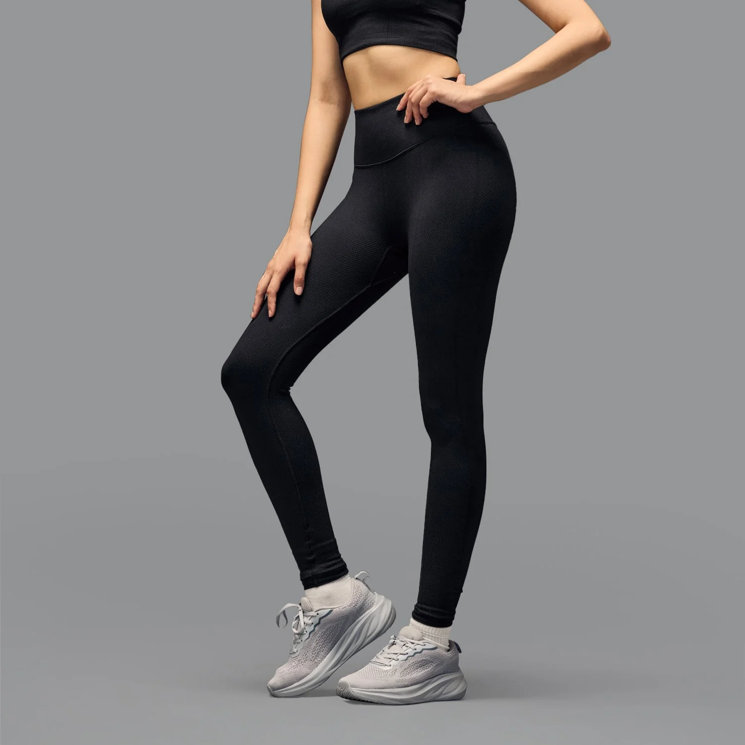 Limitless snatched high waisted diamond legging - Black - Image 8