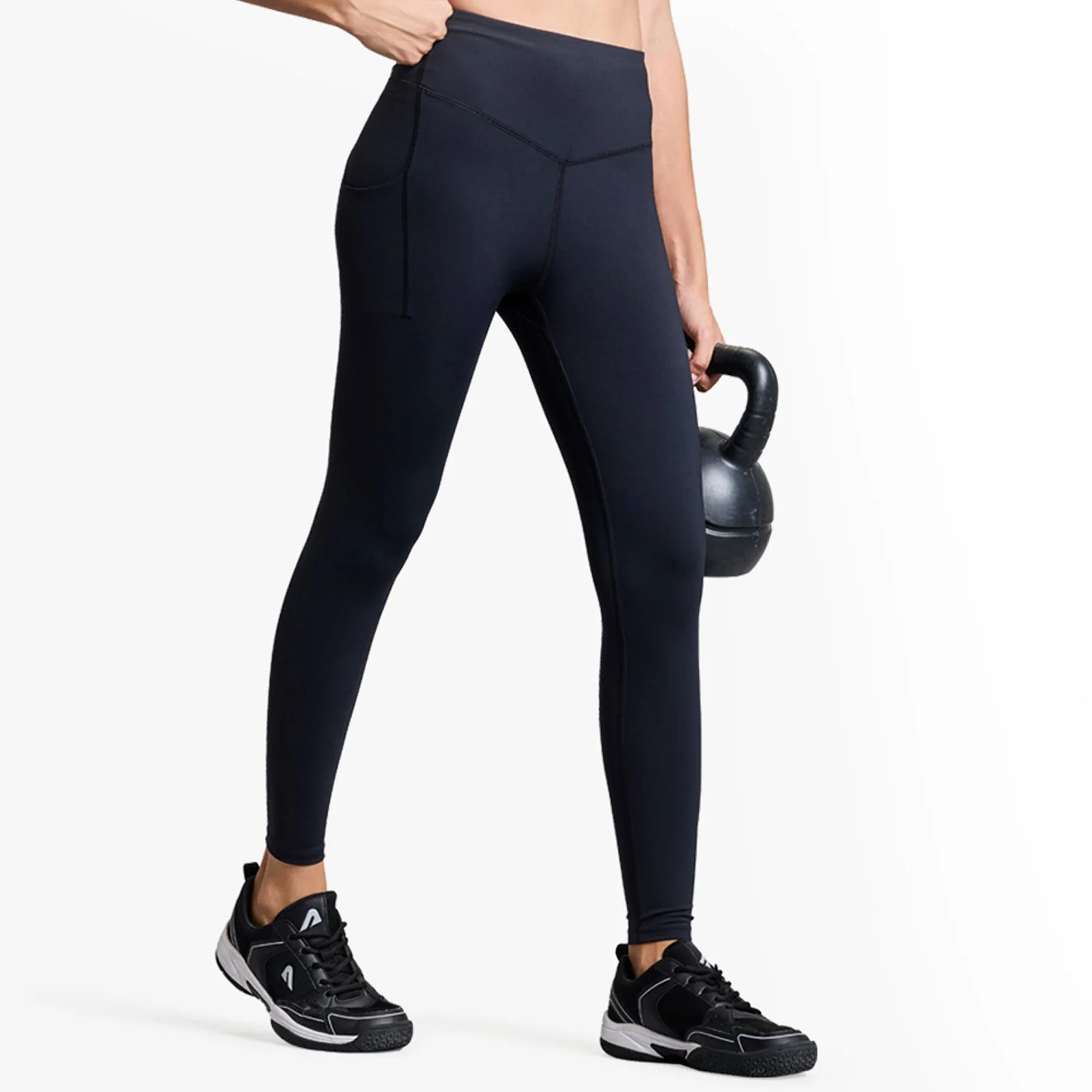 Limitless Womens Leggings - Black - Image 5