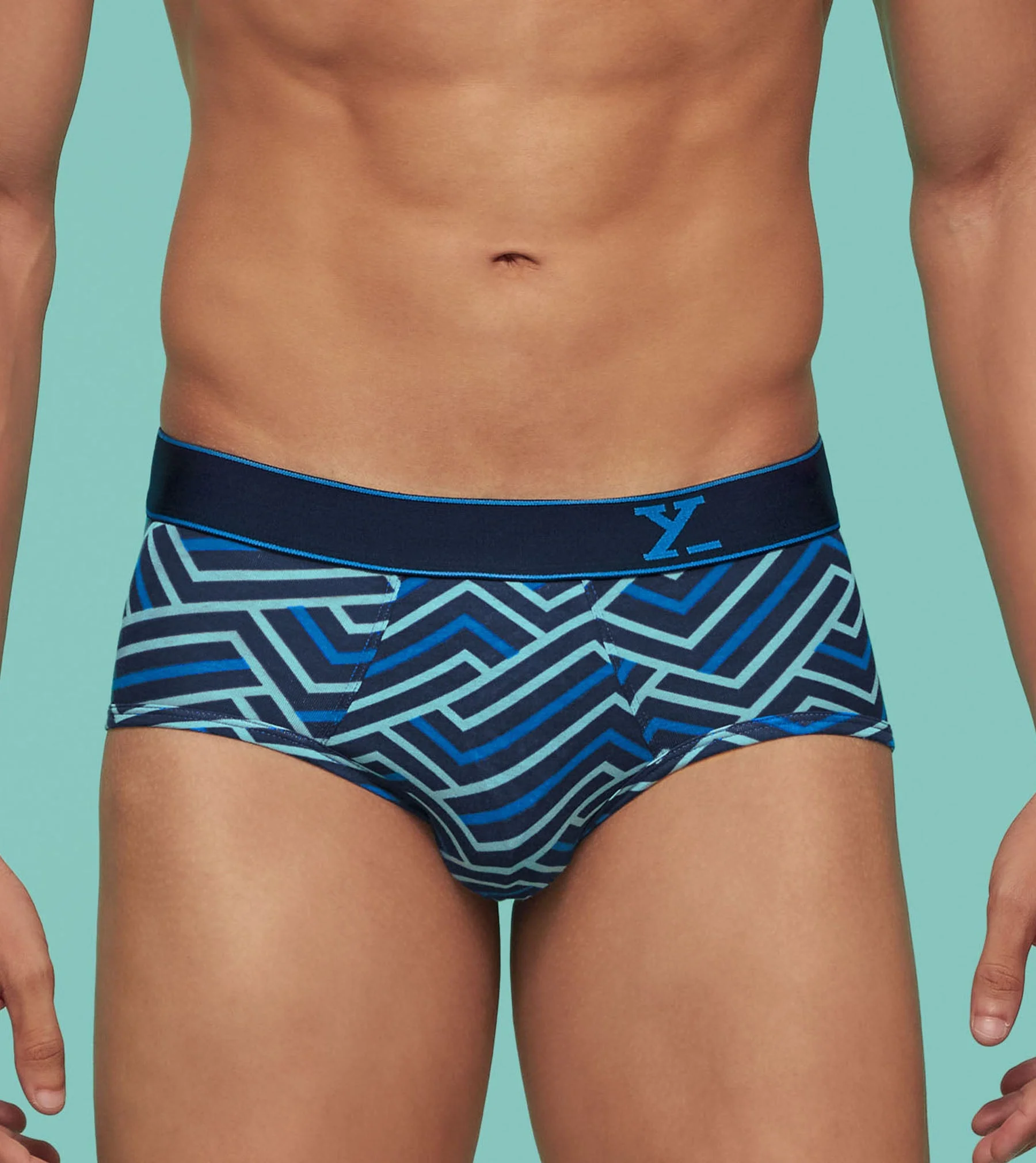 Linea Modal Briefs Blue Black Cocktail - Image 2