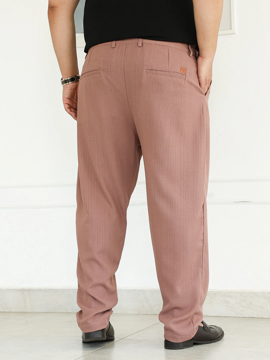 Linen-Blend Cigrette Trousers - Image 4