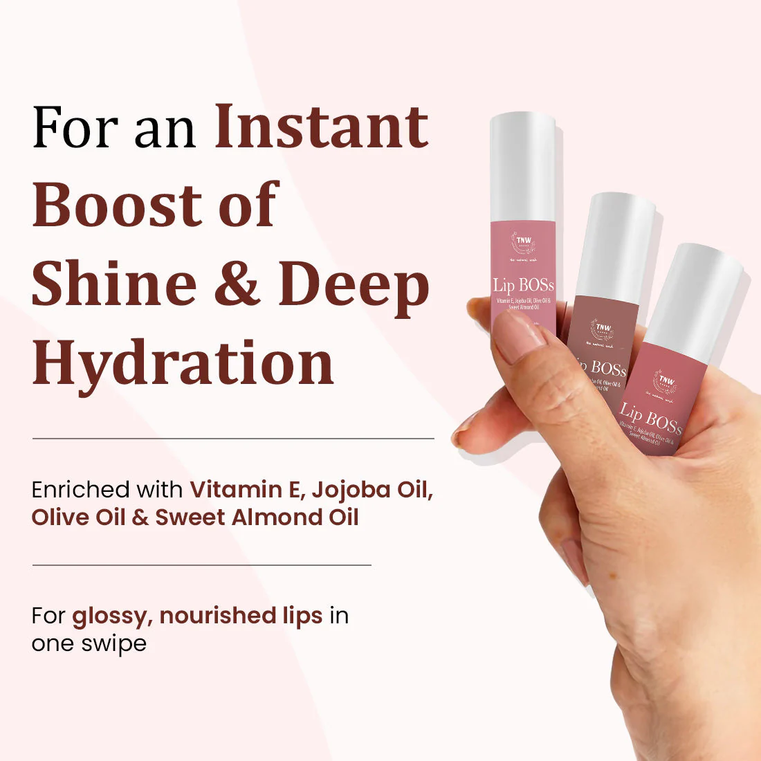 Lip Boss Lip Gloss - Chai date(02) | Ultra-lightweight | Stunning Color | Long-Lasting Shine B3P1 - Image 5