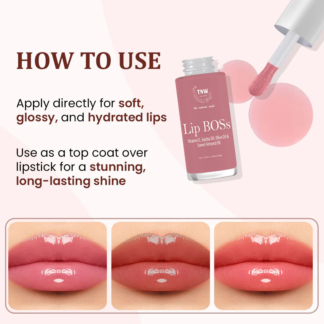 Lip Boss Lip Gloss - Chai date(02) | Ultra-lightweight | Stunning Color | Long-Lasting Shine (SC) - Image 6