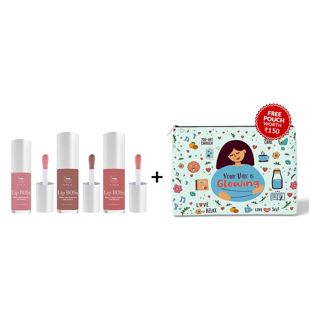Lip Boss Trio Lip Oil Shades(Pinky promise(01), Chai date(02), Gossip peach(03) ) - Image 4