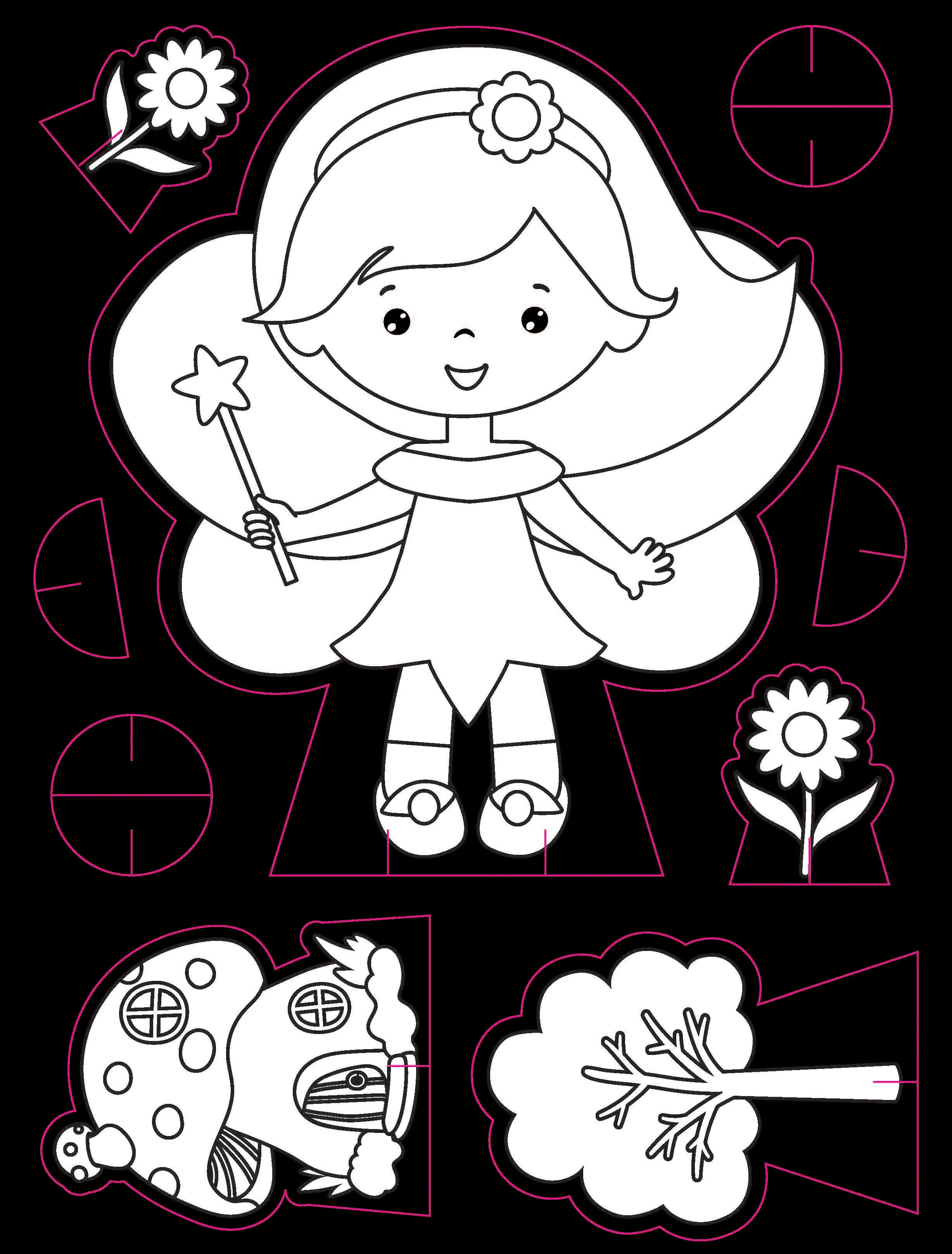 Little Fairy Neon Colour and Sticker Dots Book  Over 500 Stickers - Image 10