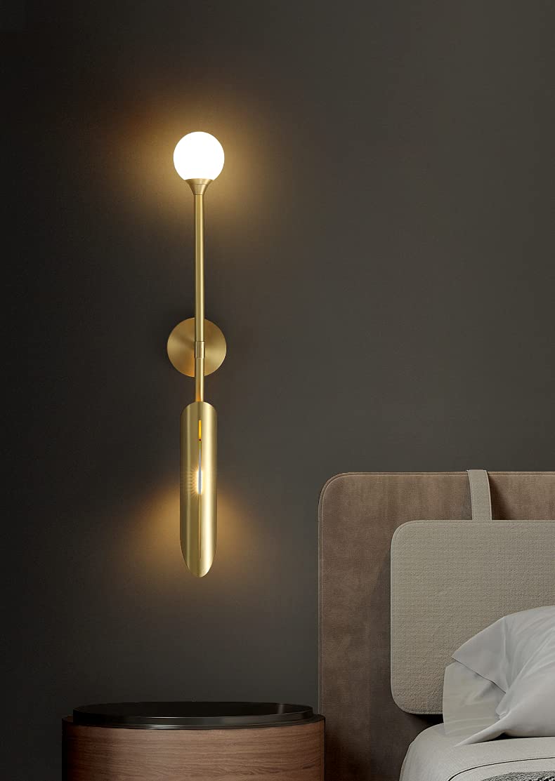 Long Frosted Glass metal Wall Light - Image 6
