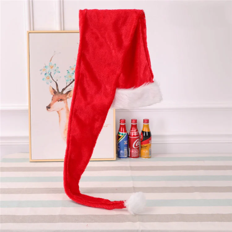 Long Velvet Christmas Santa Hat - Image 3