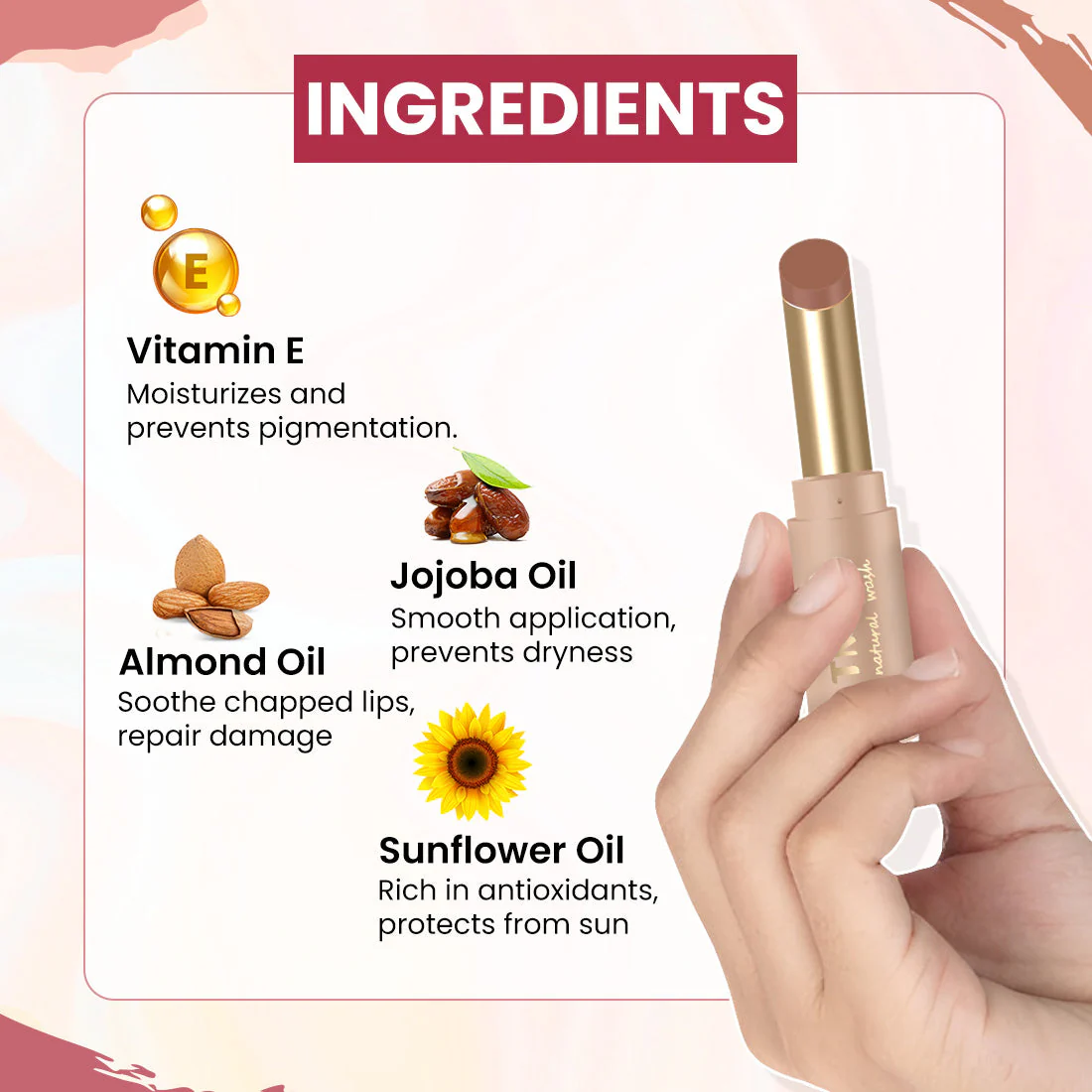 Longstay Powdery Mousse Semi Matte Lipstick | Brown | Intense Color, Lightweight Comfort @ 1 (Exclusive) - Image 7