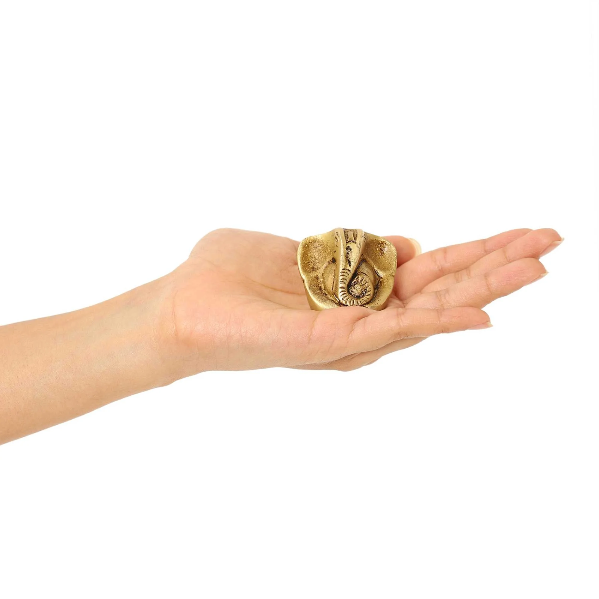 Lord Baby Ganesh Idol | 100% Pure Brass | Antique Finish - Image 4