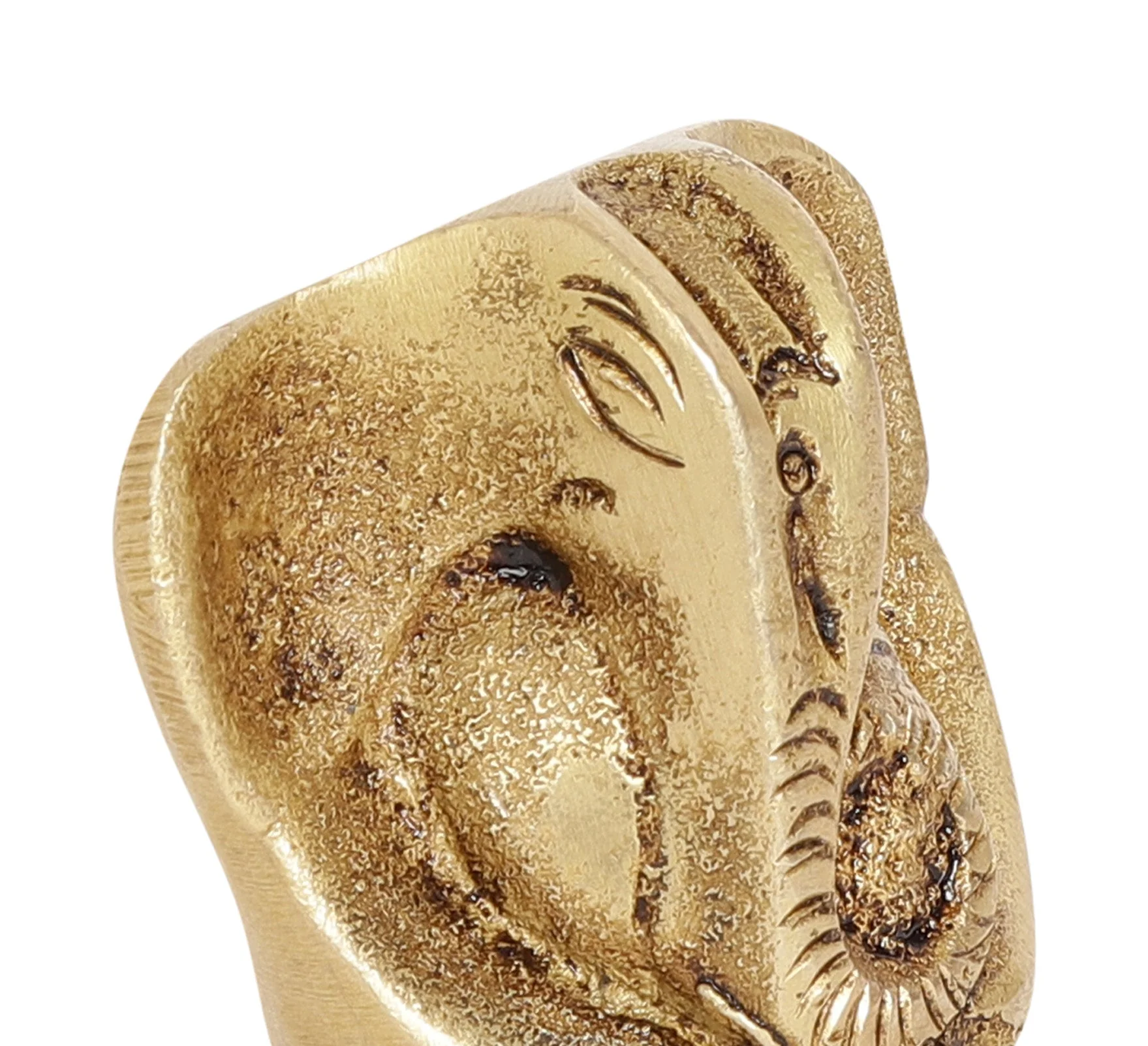 Lord Baby Ganesh Idol | 100% Pure Brass | Antique Finish - Image 8