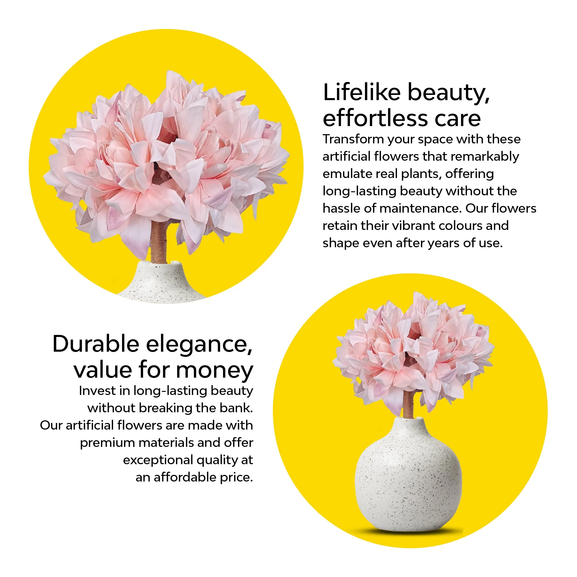 Lotus Bloom Artificial Flowers - Image 23