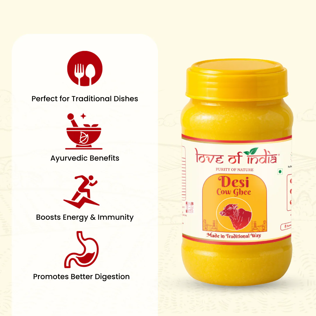 Love of India Desi Cow Ghee made by Traditional Method | 1000ml - Image 3