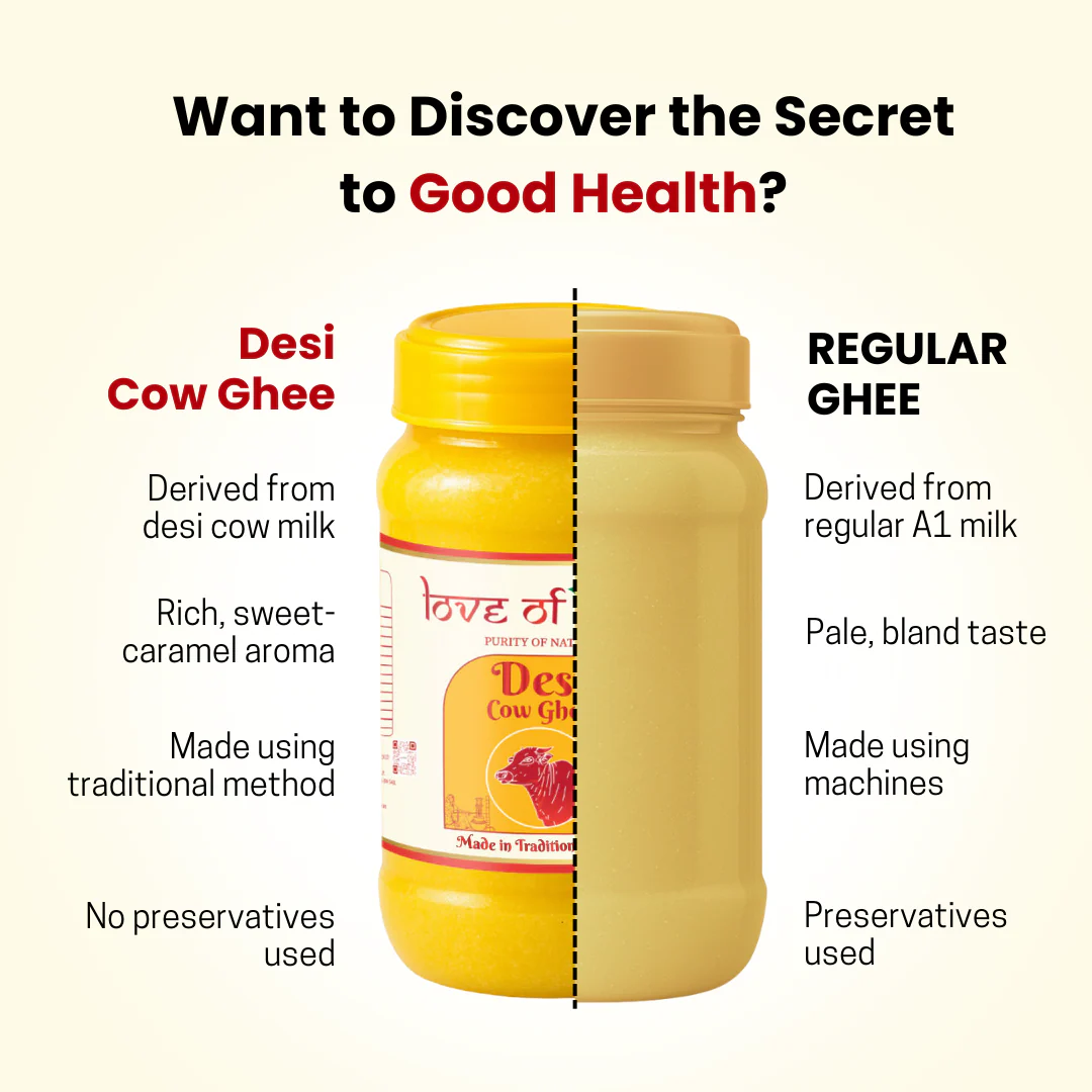 Love of India Desi Cow Ghee made by Traditional Method | 1000ml - Image 6