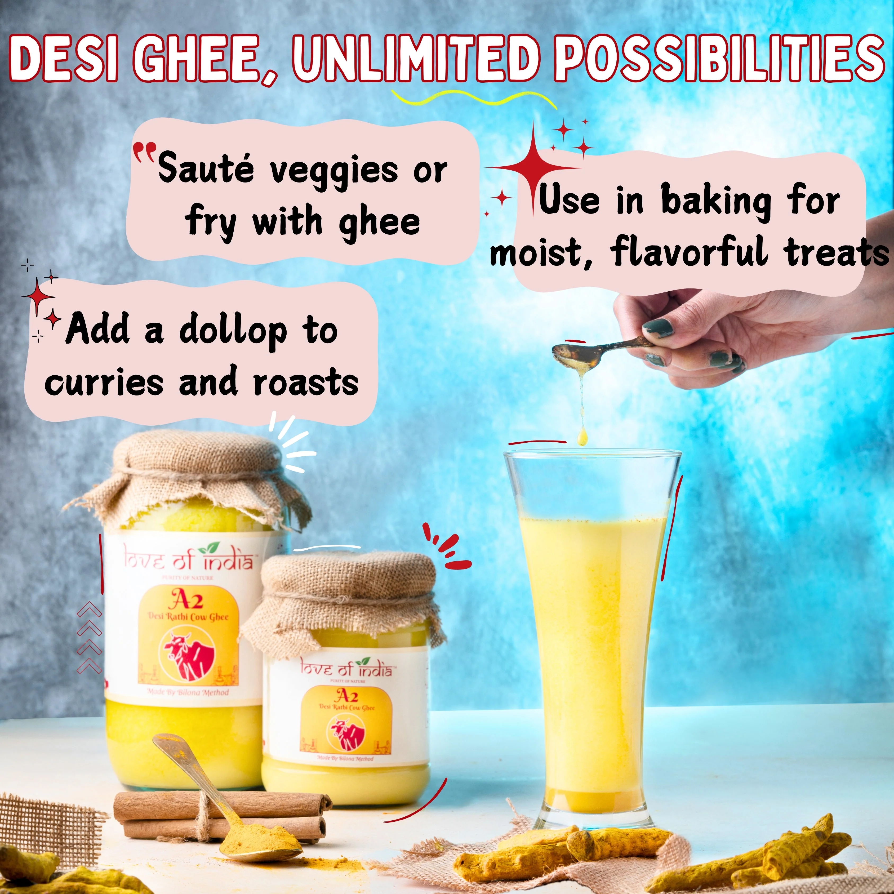Love of India Desi Vedic Rathi Cow Ghee made by Bilona method - Image 6