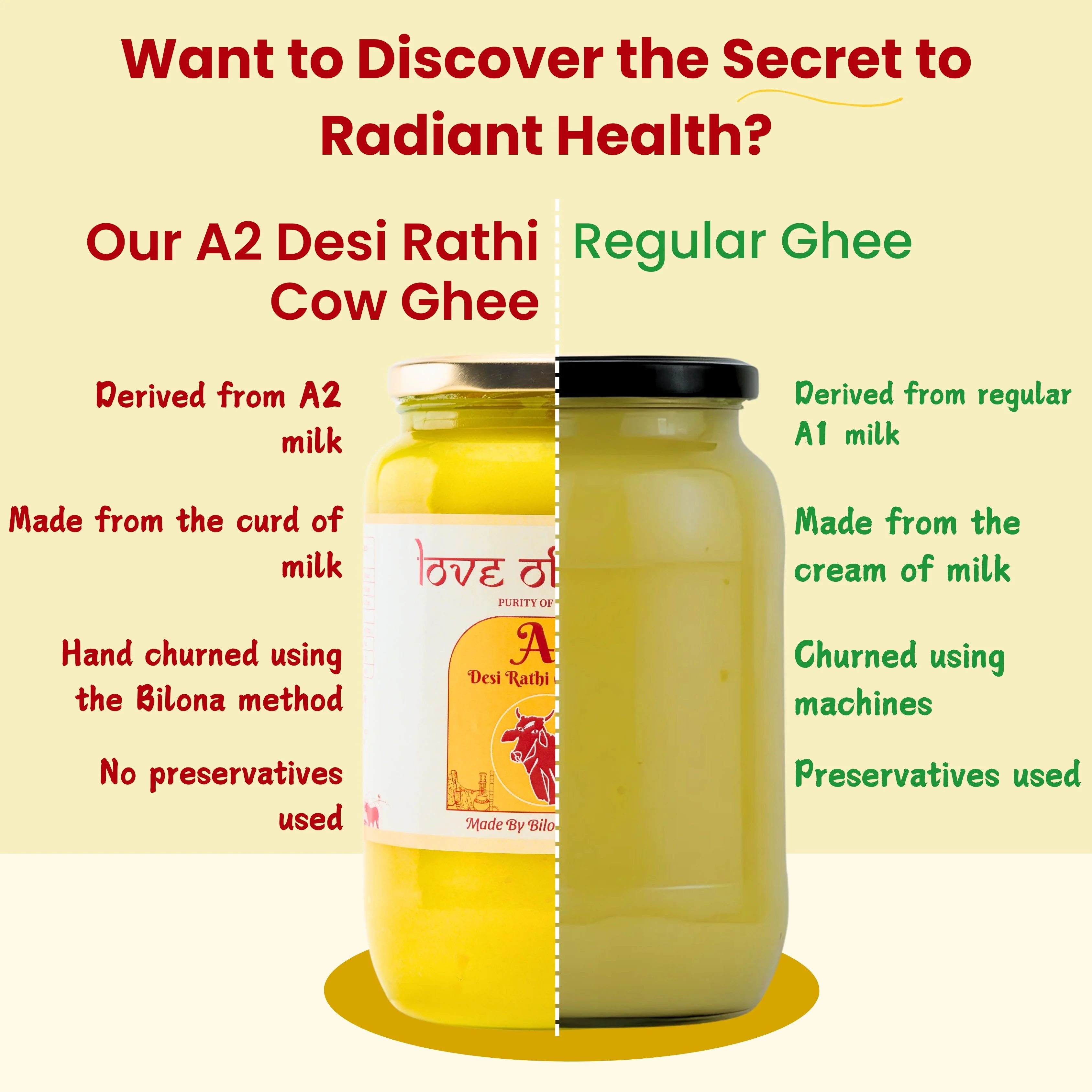 Love of India Desi Vedic Rathi Cow Ghee made by Bilona method - Image 8