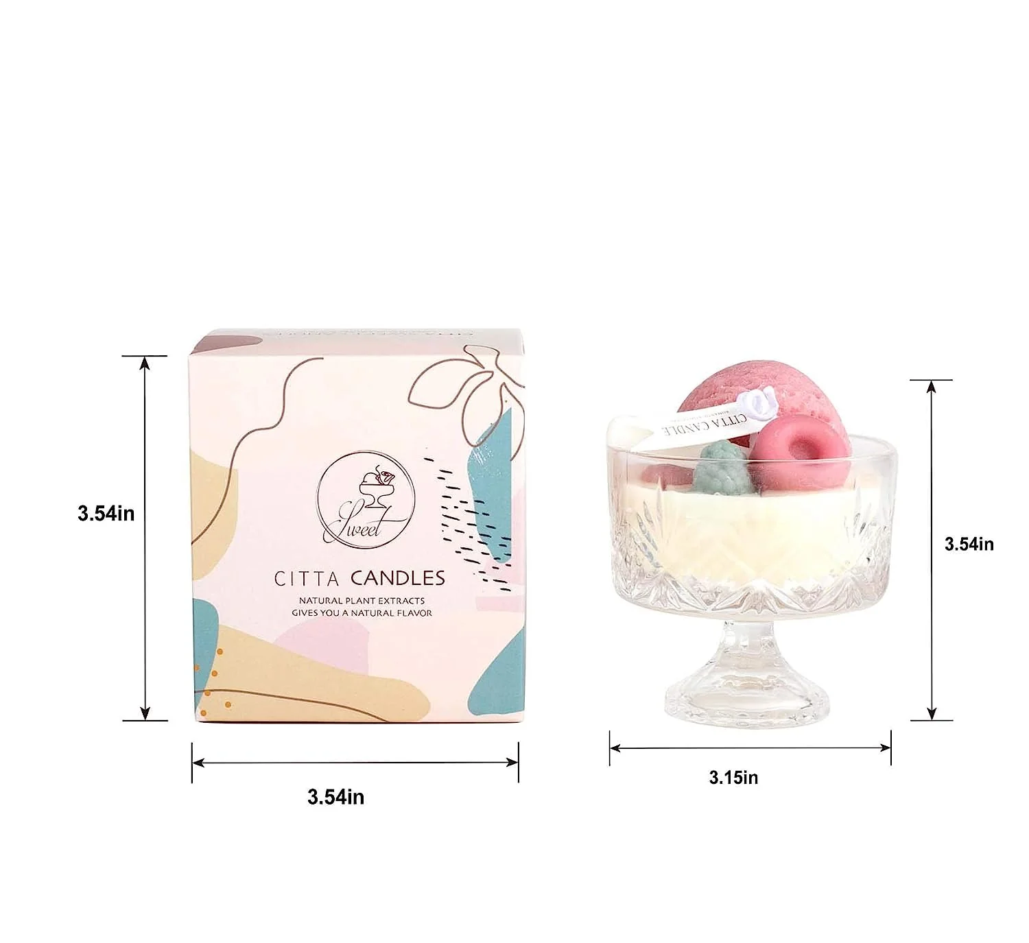 Lovely Ice Cream Scented Candle Gift - Image 4