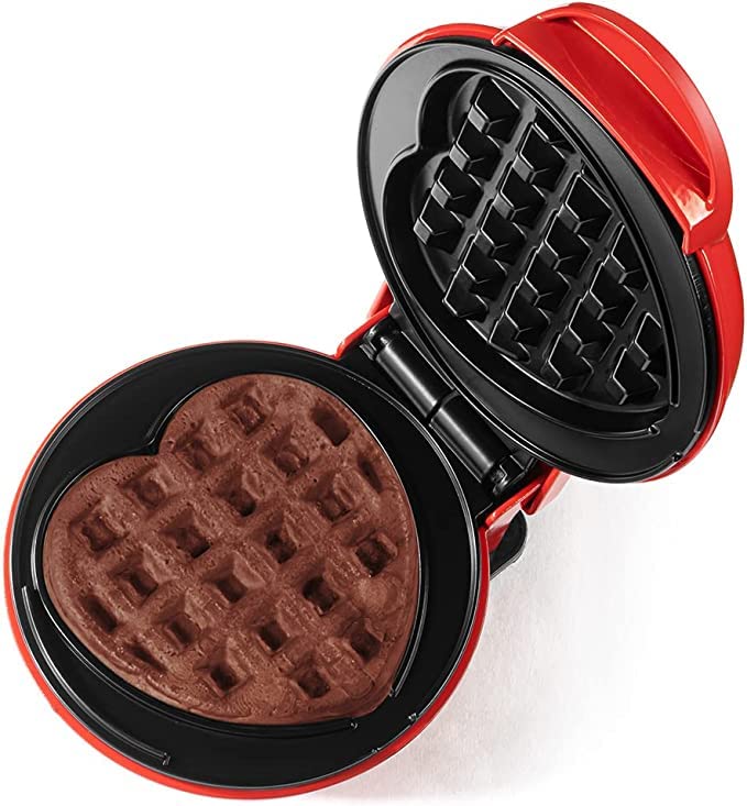 LoveWaffle: Mini Heart-Shaped Waffle Maker with Non-Stick Plates & 350W Stainless Steel Electric Design for Perfect Belgian Waffles - Image 6